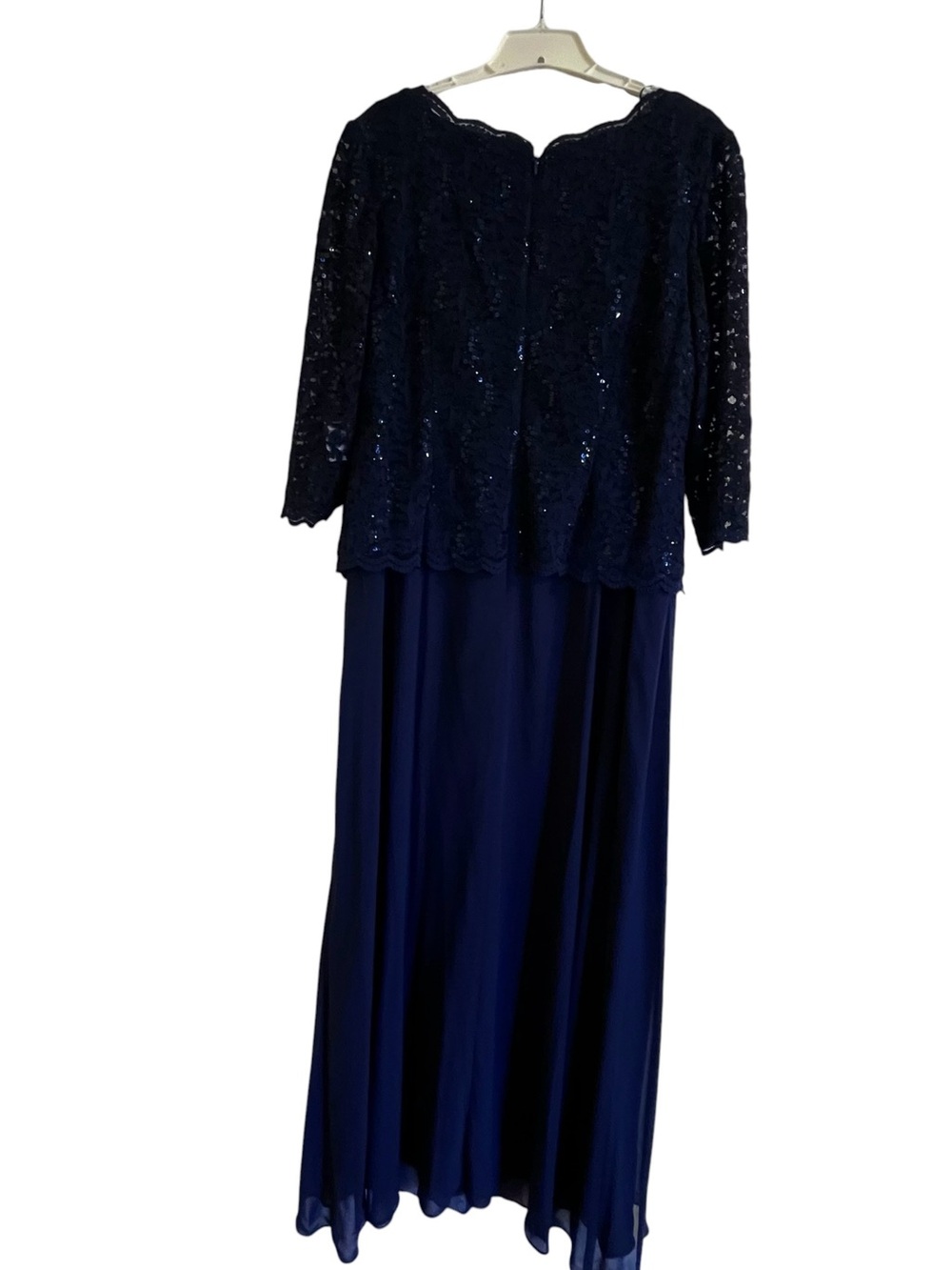 Alex Evenings Sequin Embellished Lace Top Gown Size 16W NWOT - Picture 5 of 14